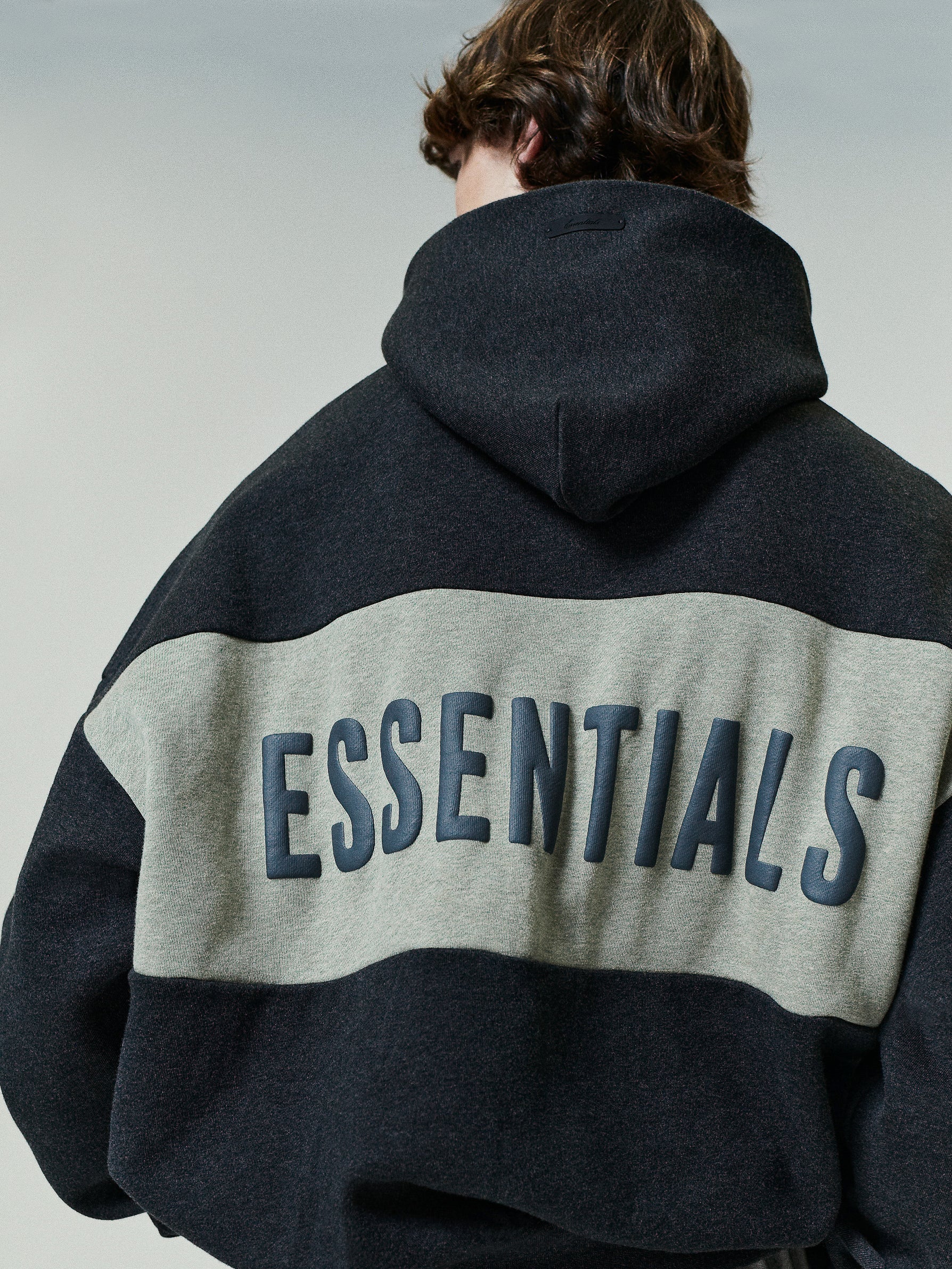 Cropped Relaxed Panelled Hoodie