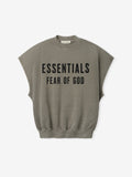 Relaxed Fleece Cutoff Sweatshirt