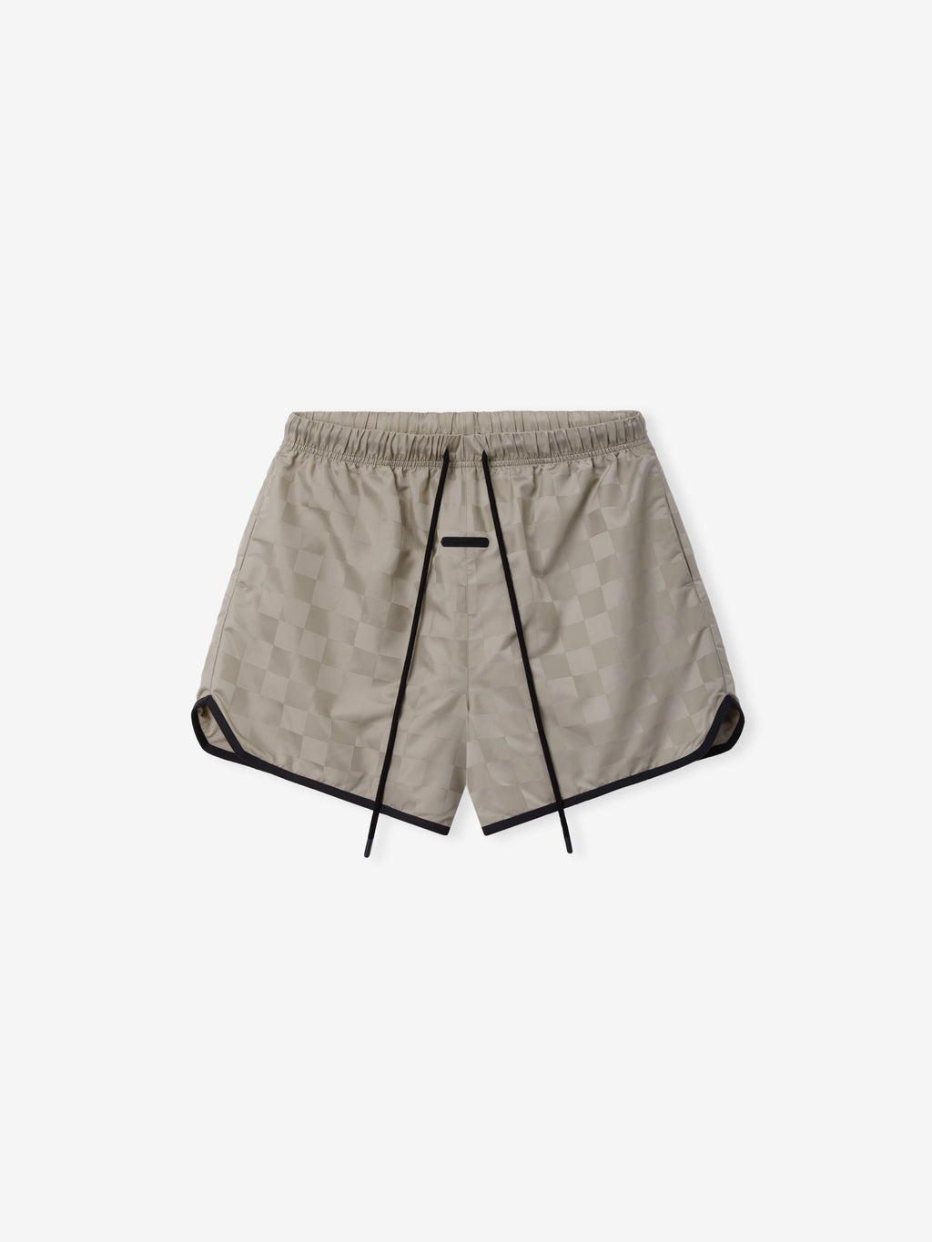 Nylon Checkered Gym Short
