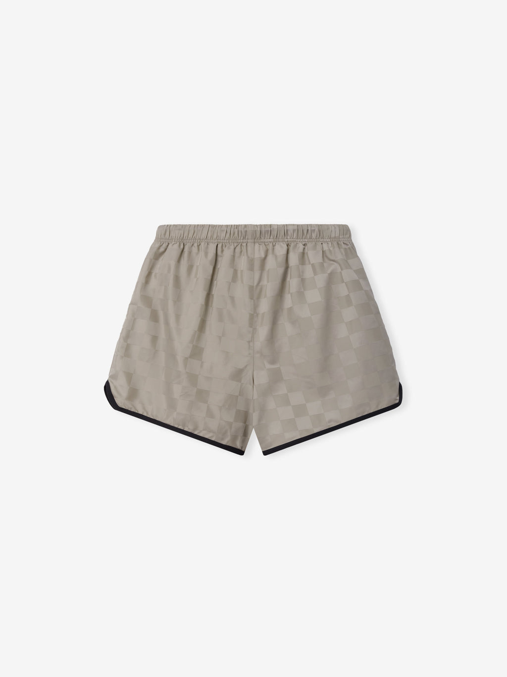 Nylon Checkered Gym Short
