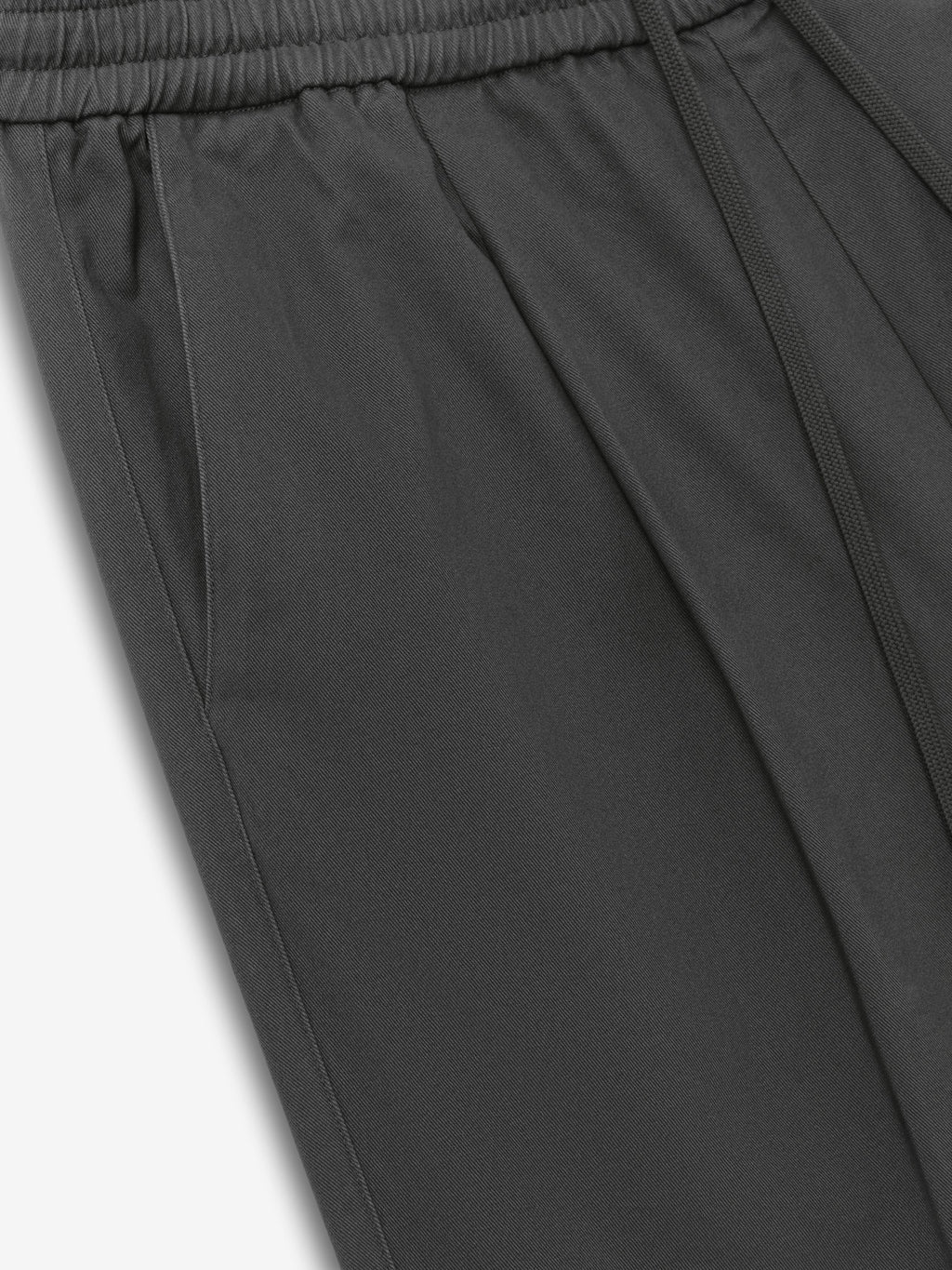 Cotton Twill Pleat Front Drawstring Pant