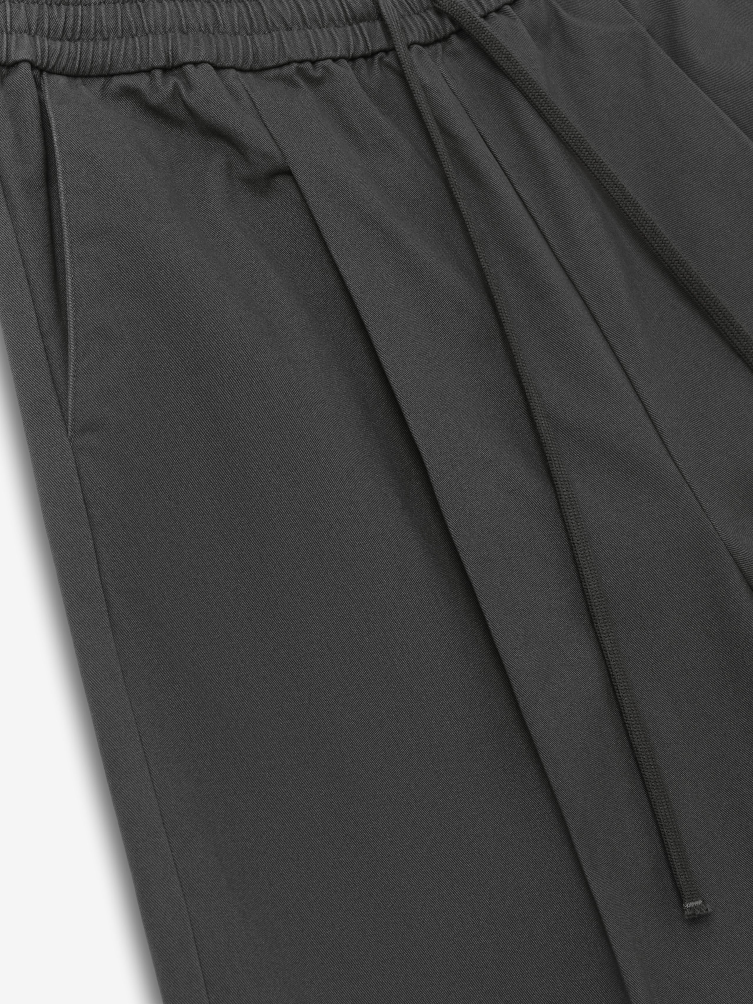 Cotton Twill Relaxed Drawstring Short