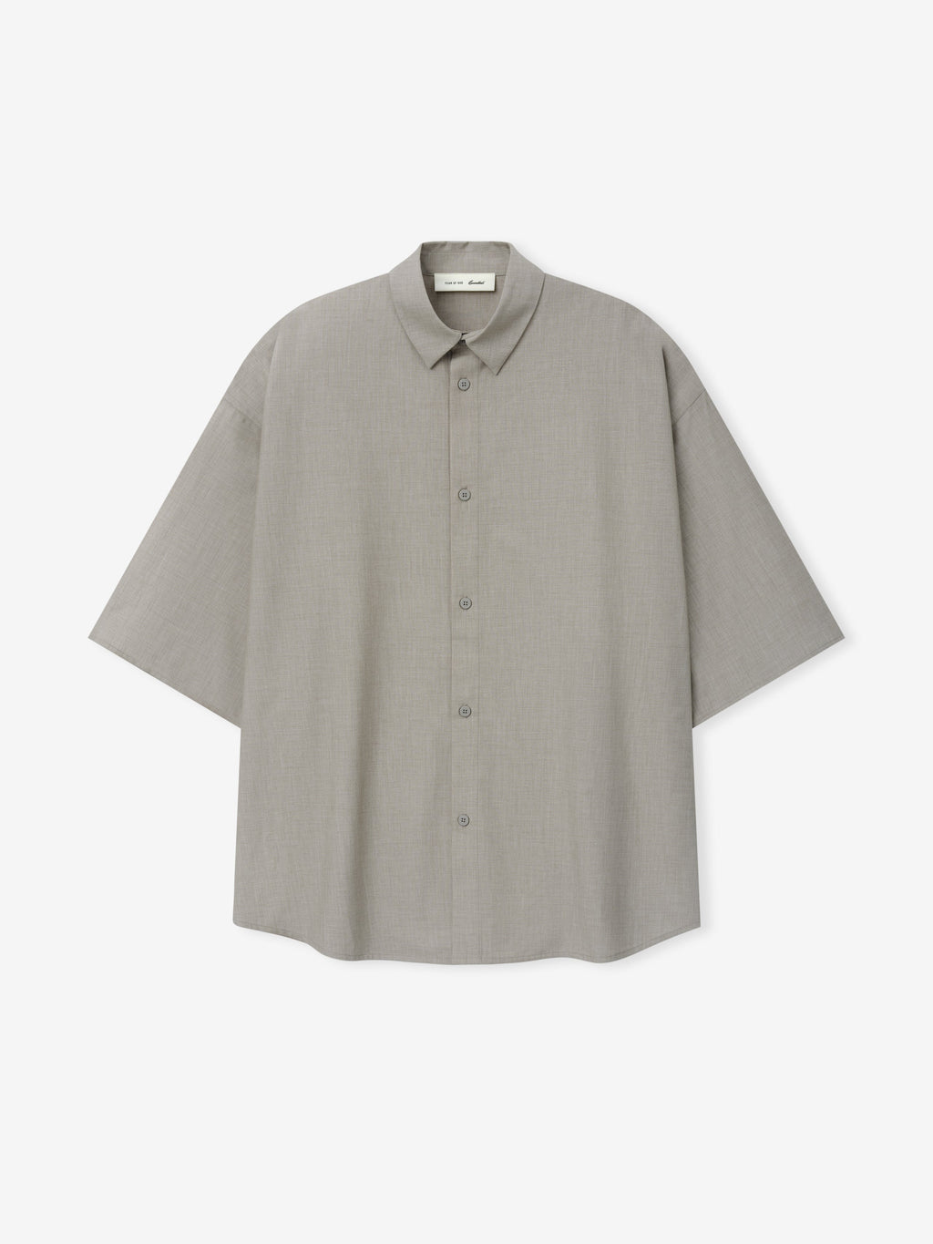 Silk Blend 3/4 Sleeve Button Up Shirt
