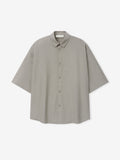 Silk Blend 3/4 Sleeve Button Up Shirt