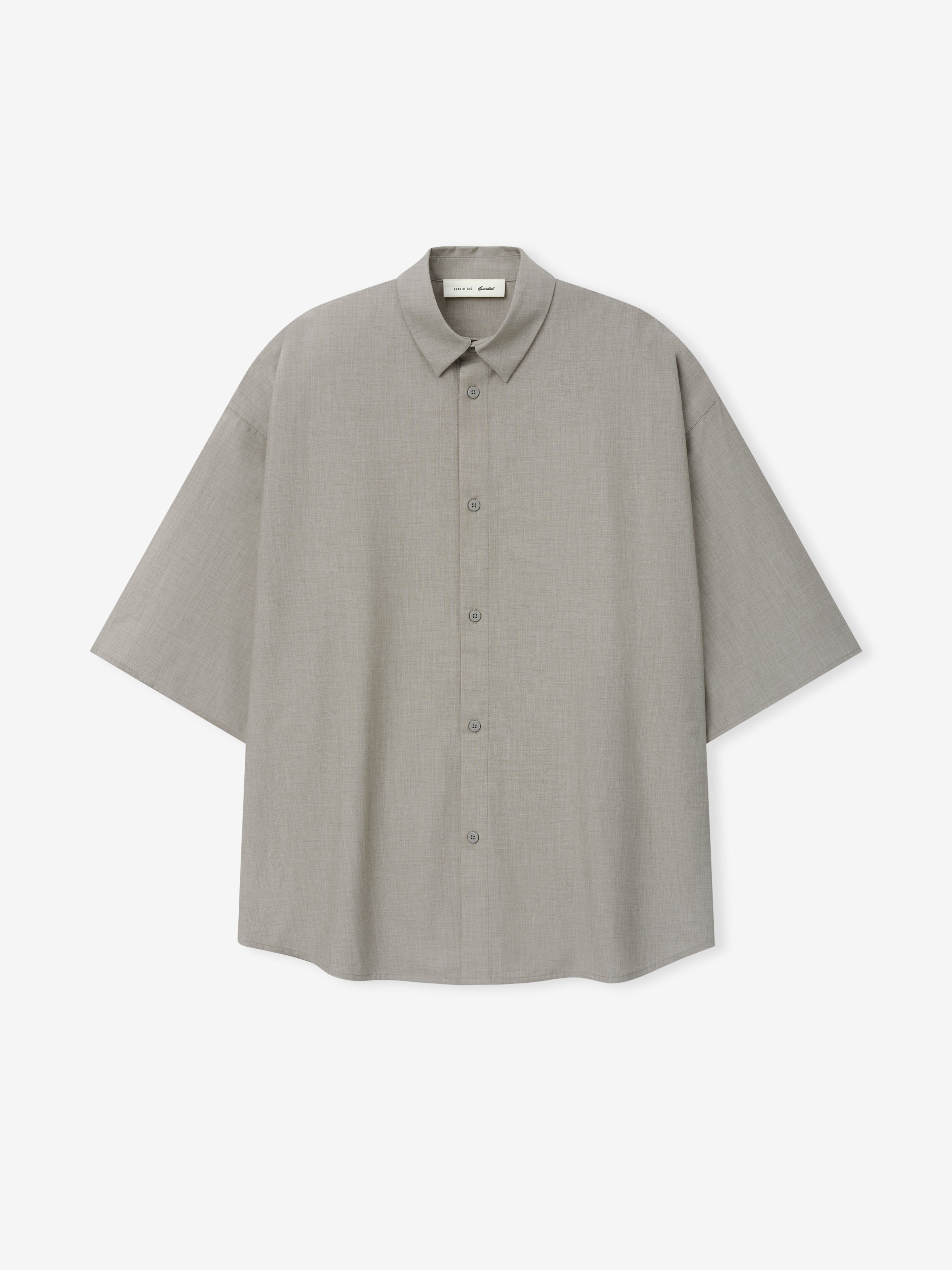 Silk Blend 3/4 Sleeve Button Up Shirt