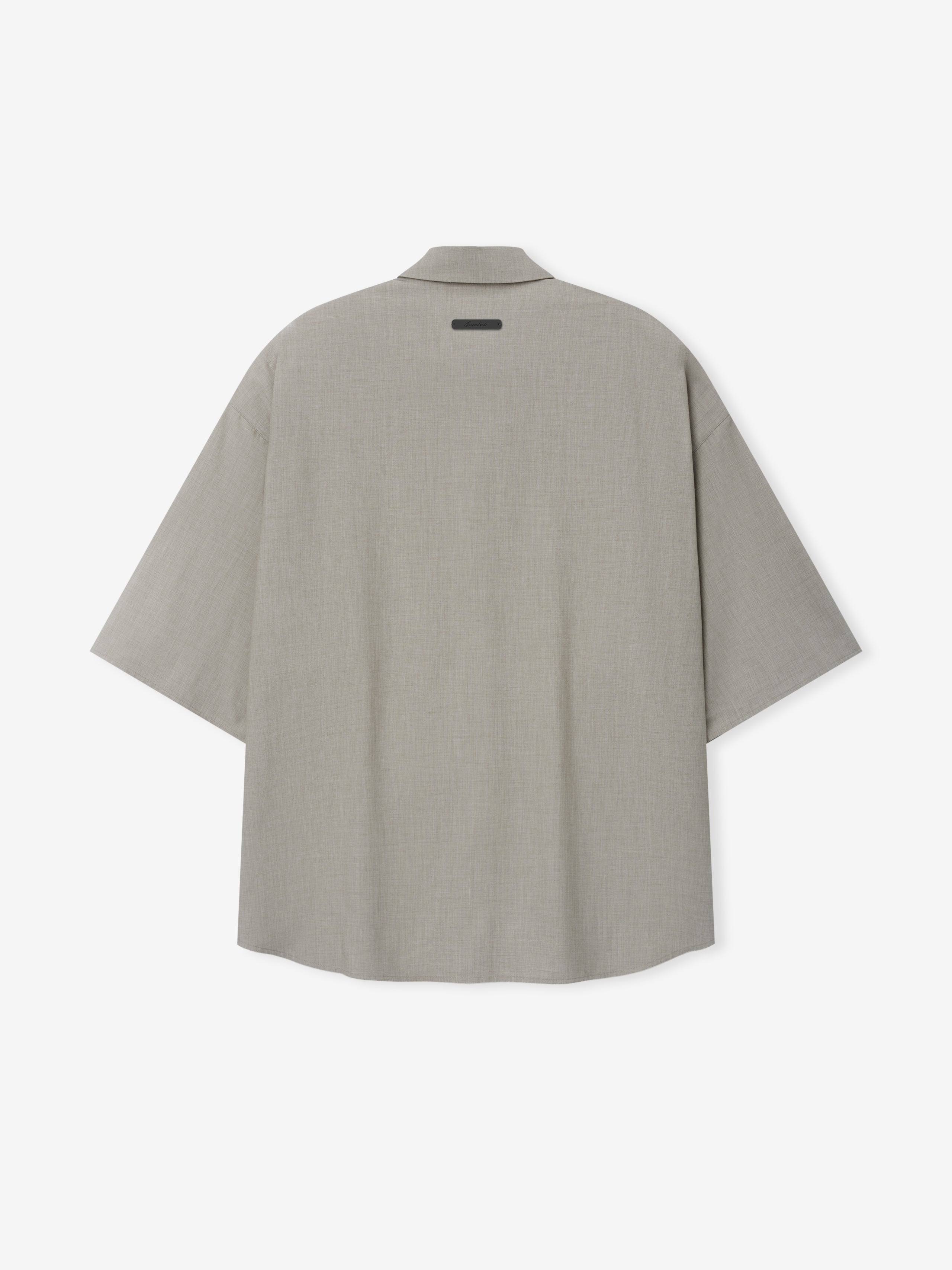Silk Blend 3/4 Sleeve Button Up Shirt