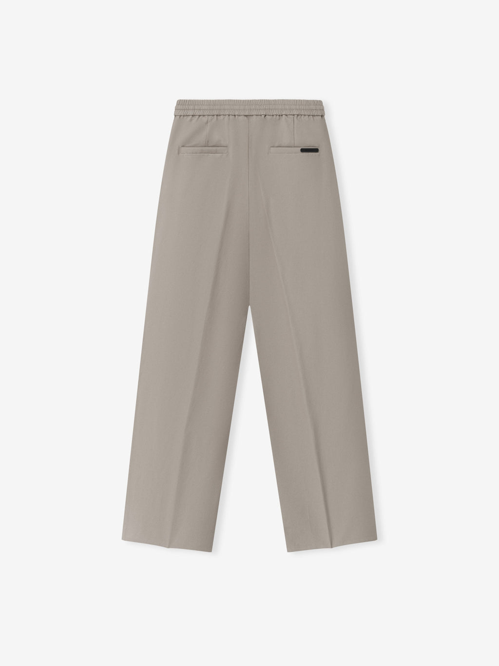 Silk Blend Pleat Front Drawstring Pant