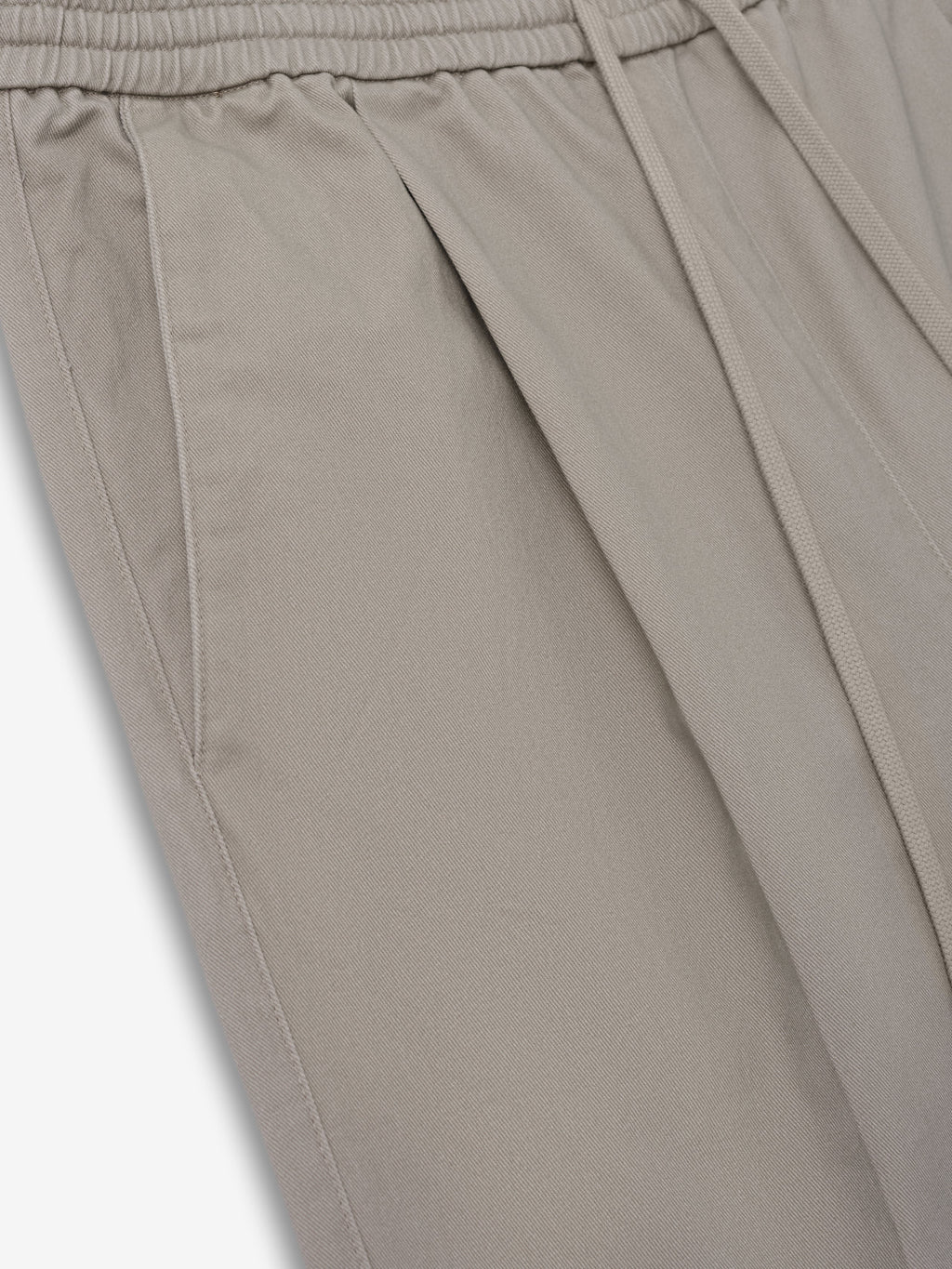 Silk Blend Pleat Front Drawstring Pant