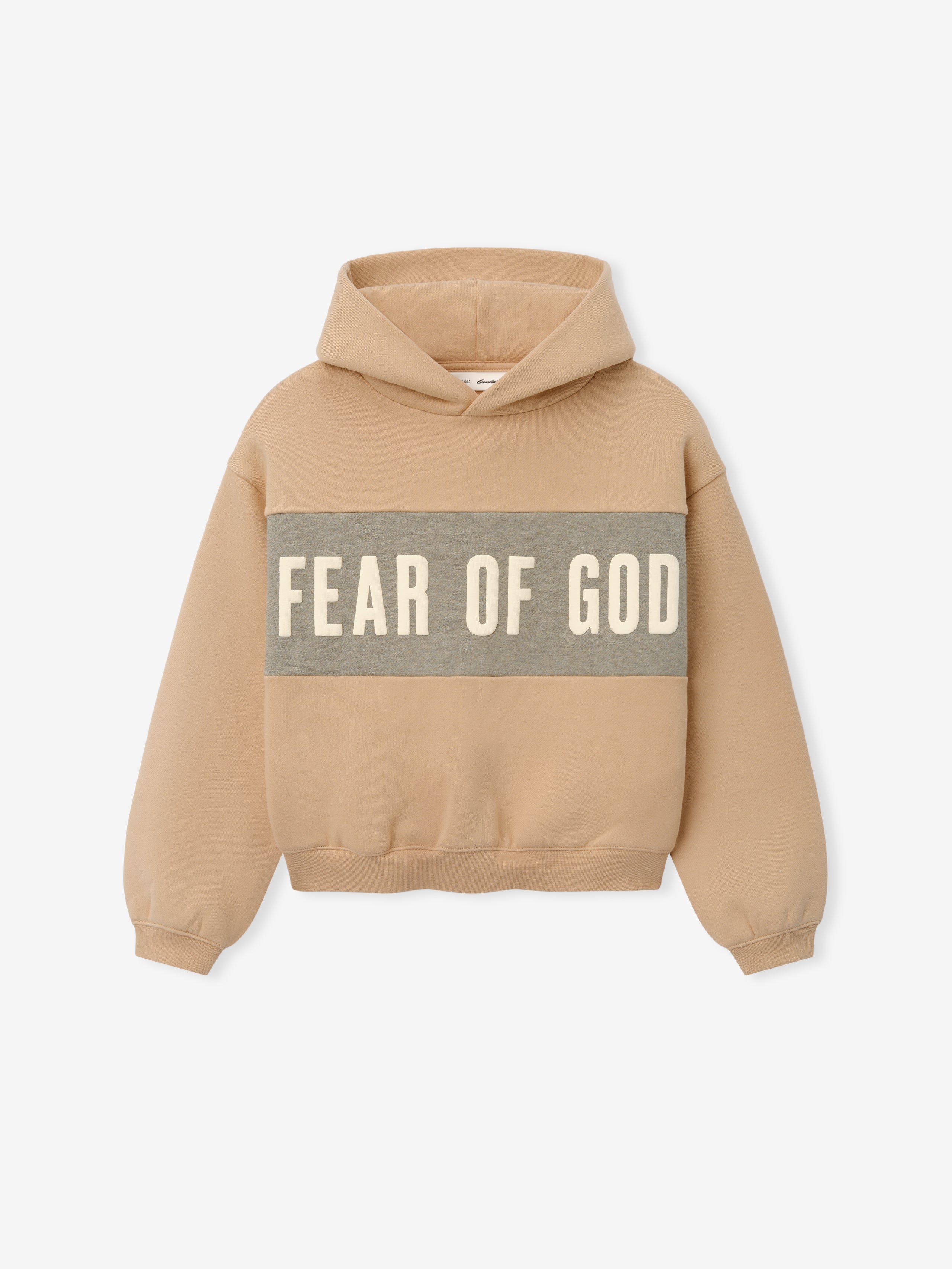 Kids Cropped Relaxed Panelled Hoodie