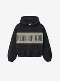Kids Cropped Relaxed Panelled Hoodie