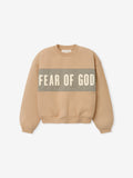 Kids Cropped Relaxed Panelled Sweatshirt