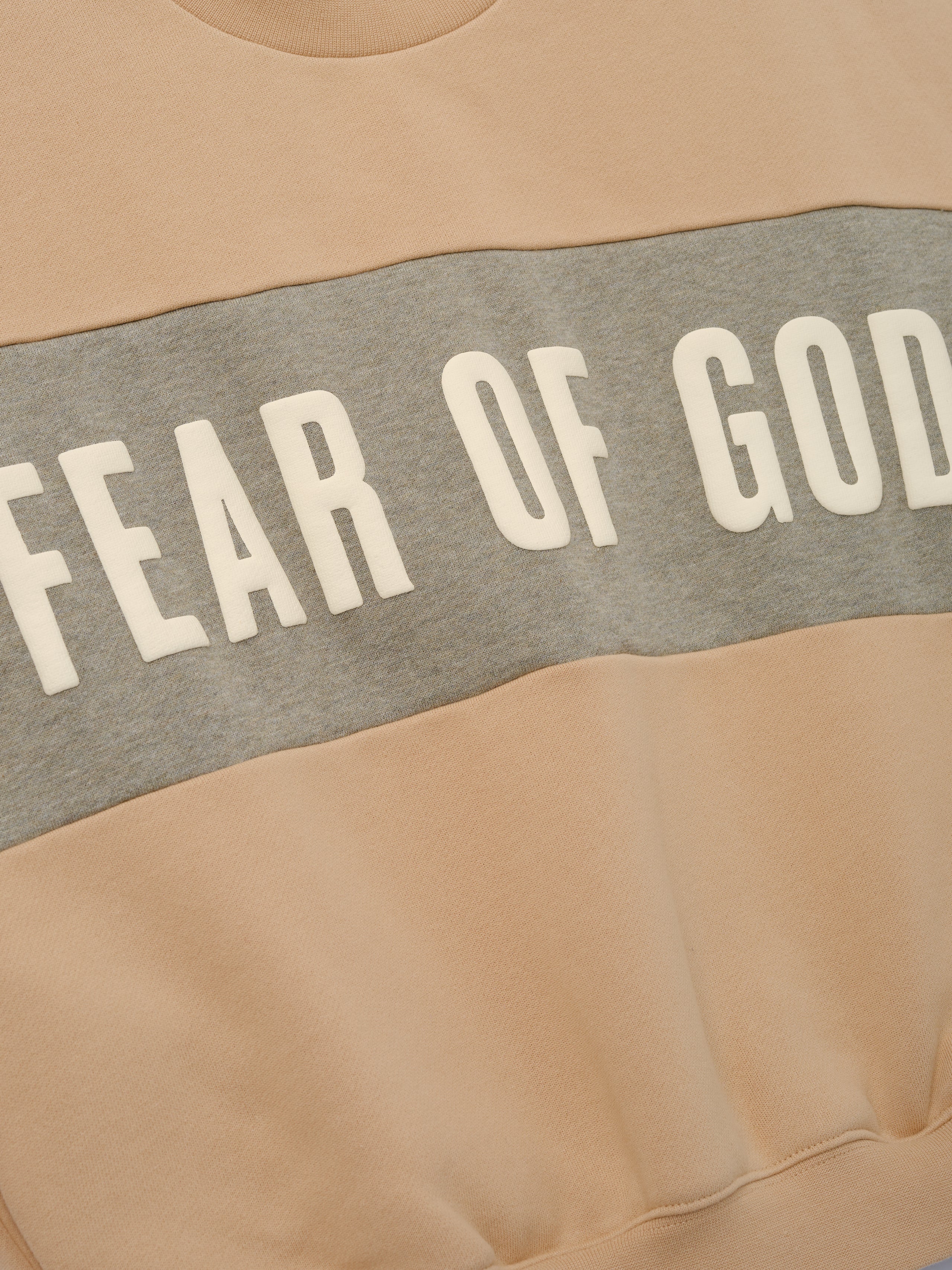 Kids Cropped Relaxed Panelled Sweatshirt