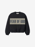 Kids Cropped Relaxed Panelled Sweatshirt