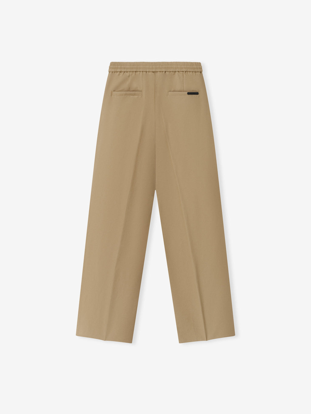 Womens Cotton Twill Pleat Front Drawstring Pant