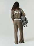 Womens French Terry Raw Cut Lounge Fit Sweatpant