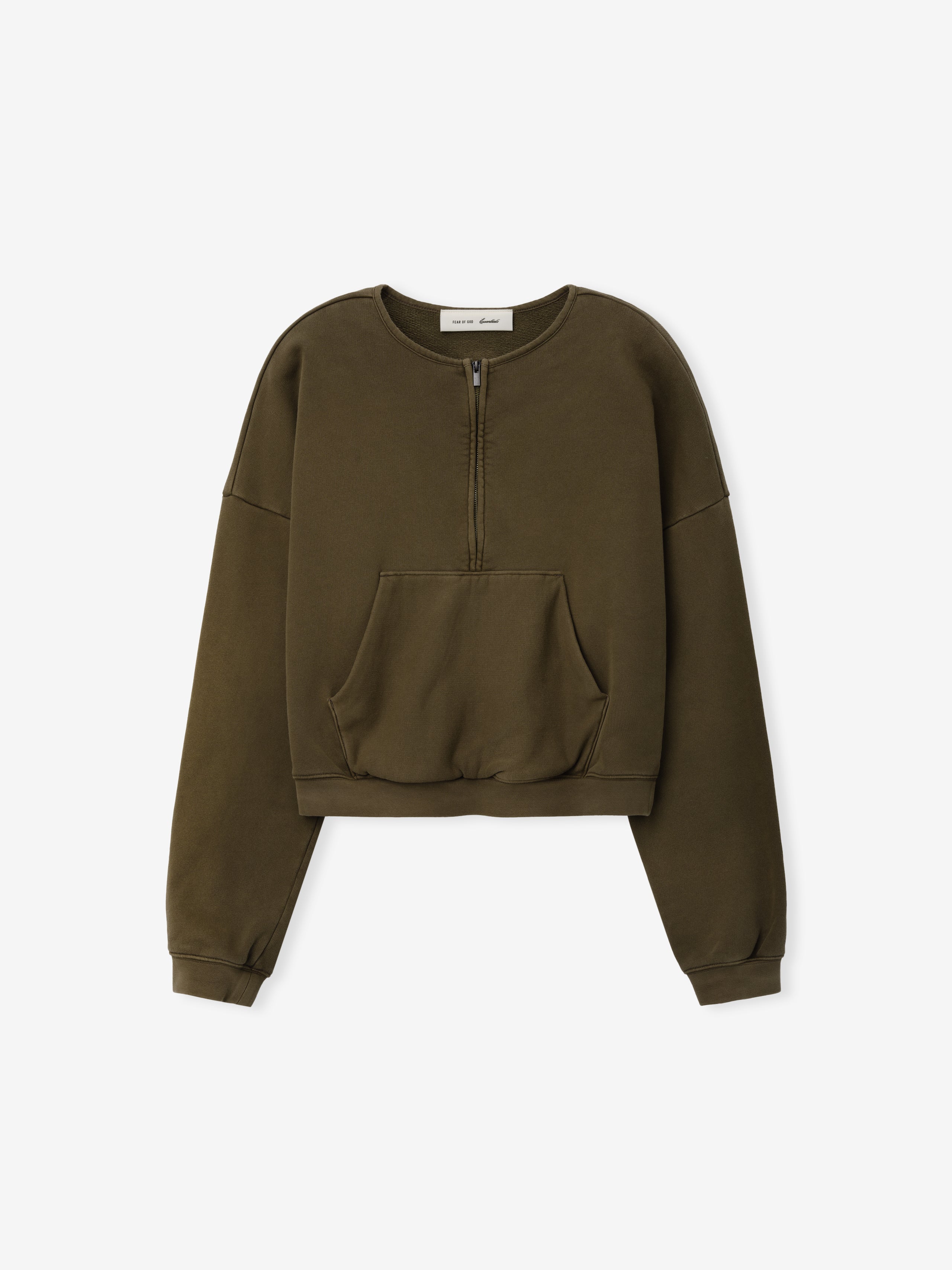 Womens French Terry Relaxed Half Zip