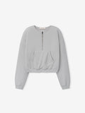 Womens French Terry Relaxed Half Zip