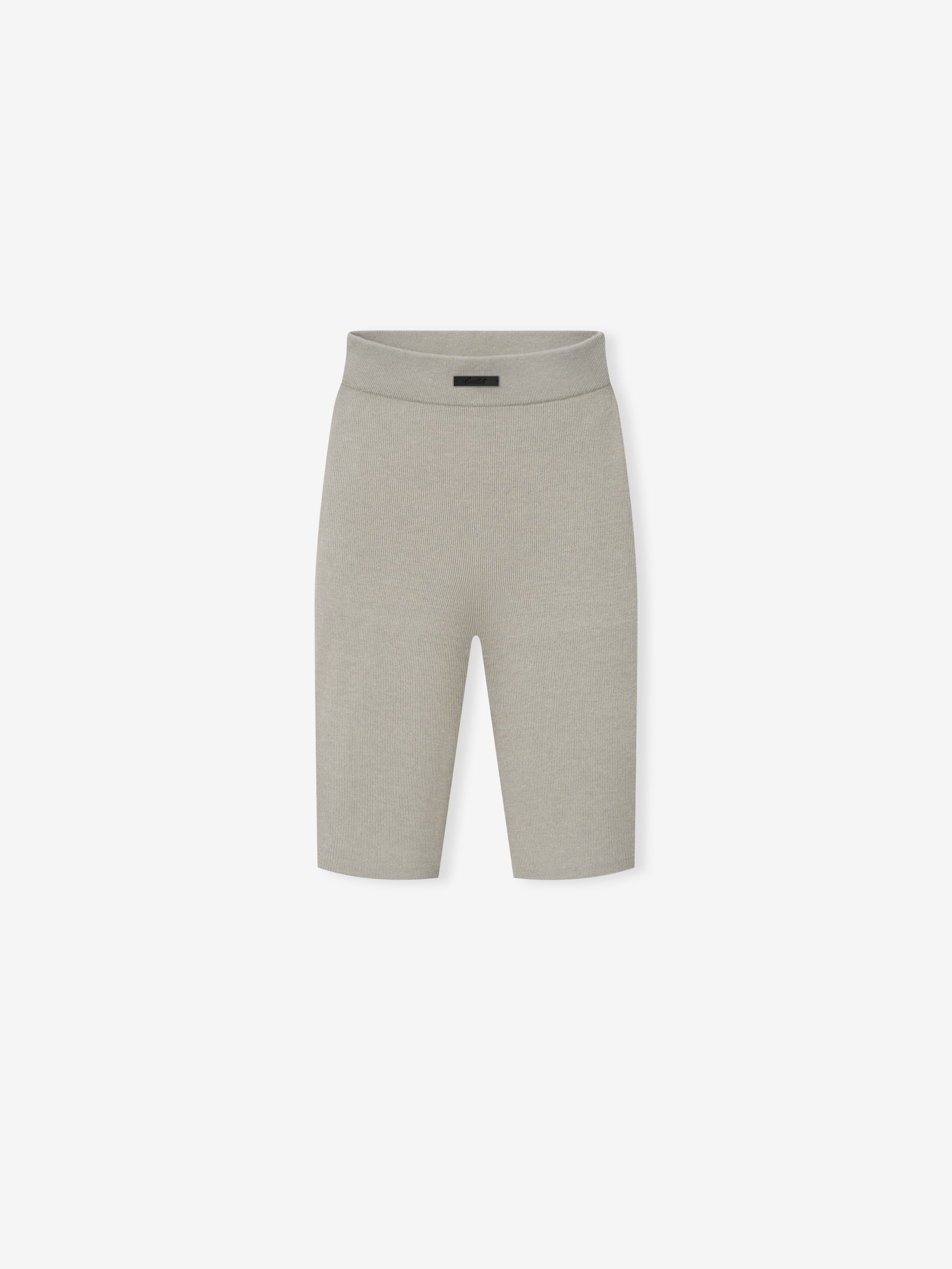 Womens Rib Knit Biker Short