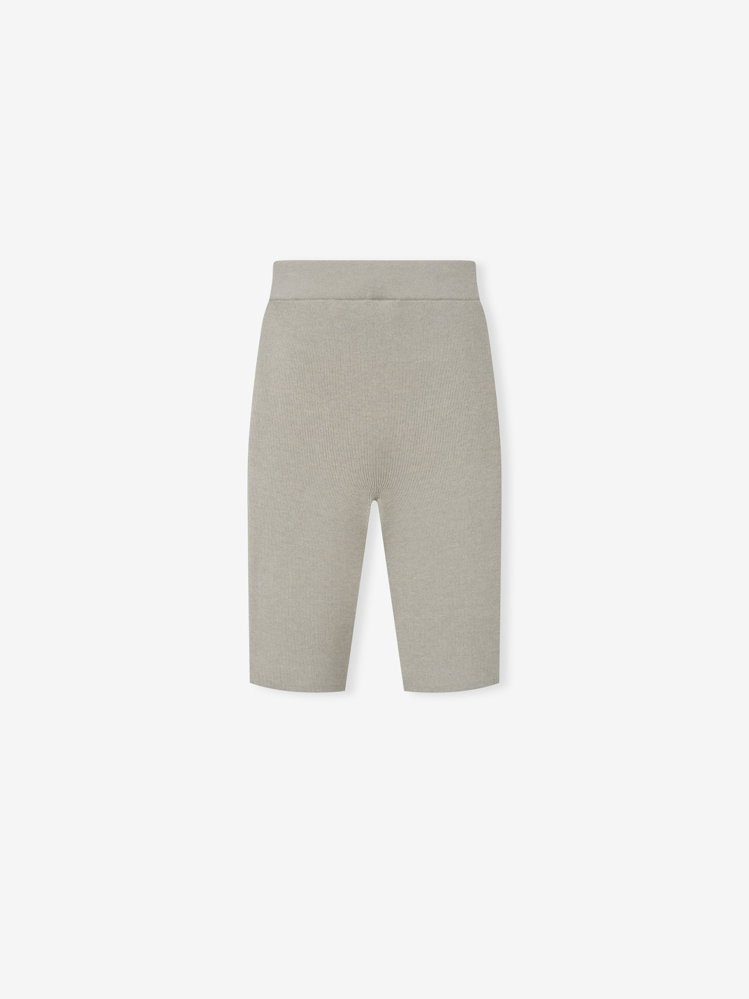 Womens Rib Knit Biker Short