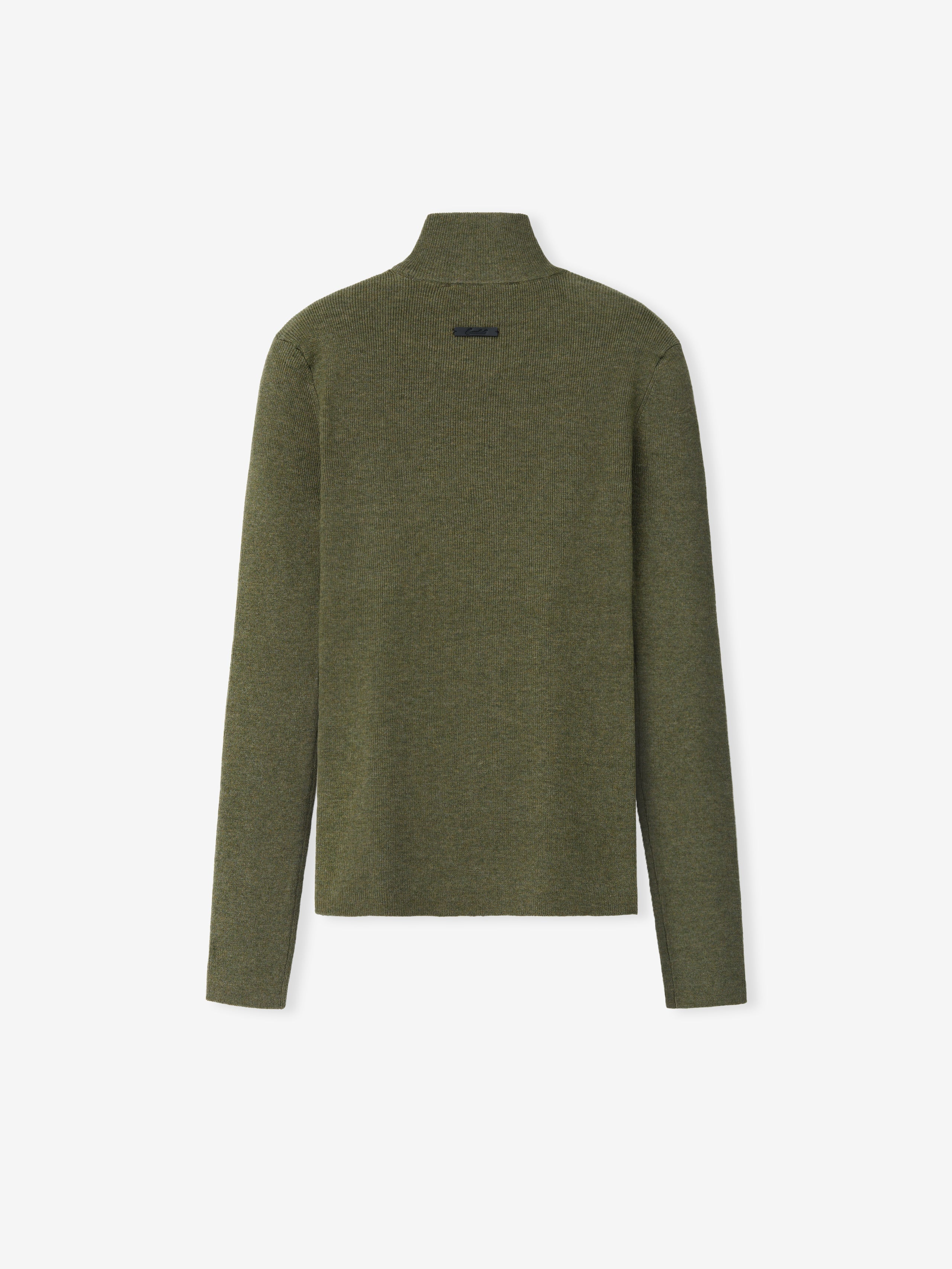 Womens Rib Knit Zip Up Jacket