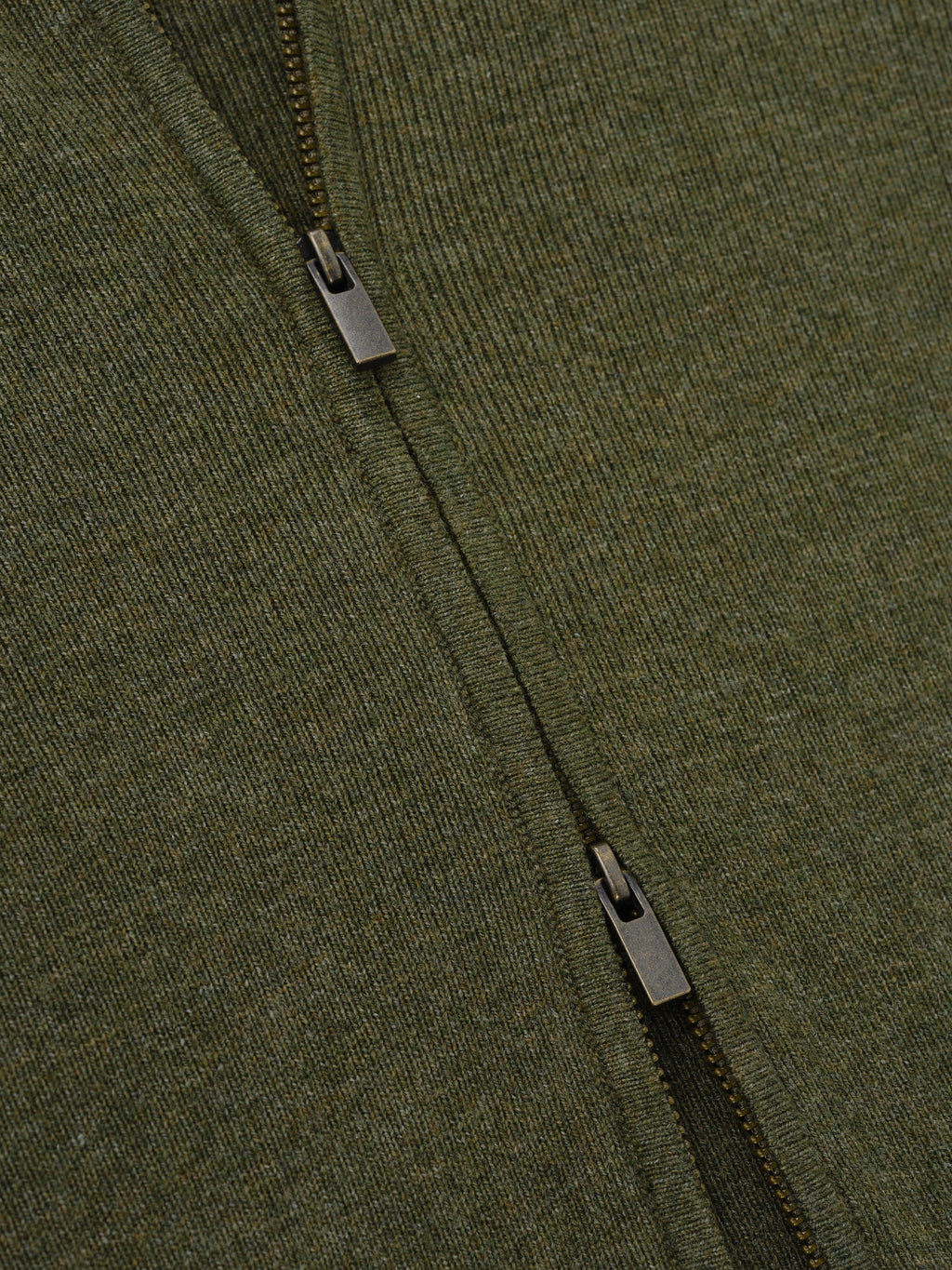 Womens Rib Knit Zip Up Jacket