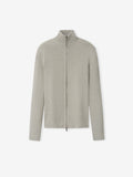 Womens Rib Knit Zip Up Jacket
