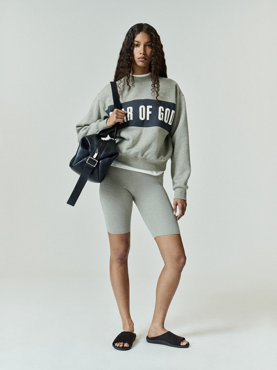 Womens Rib Knit Biker Short