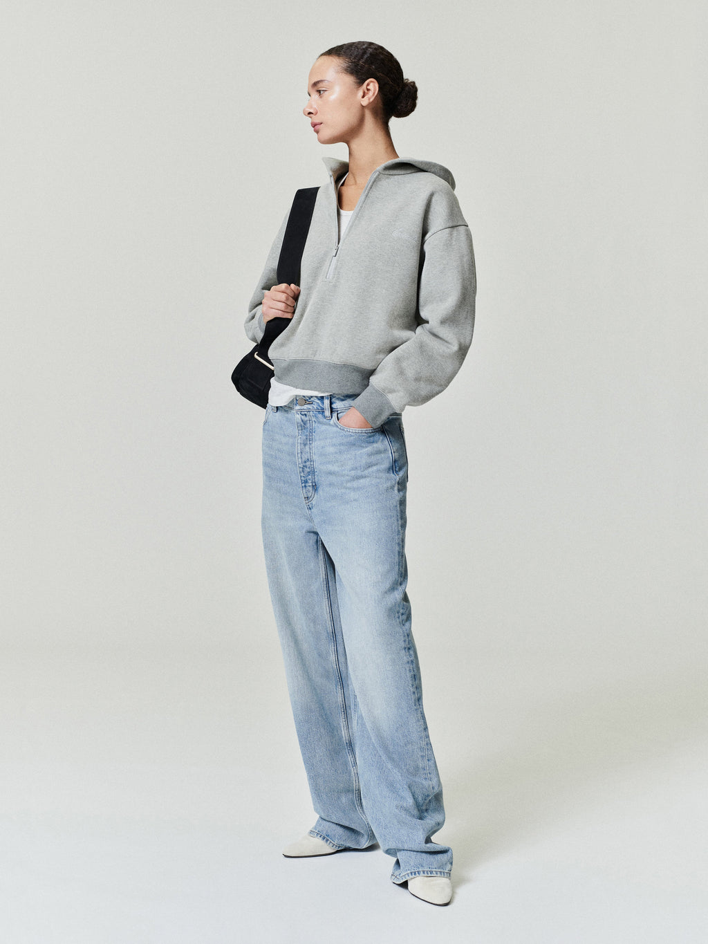 Womens Denim Straight Leg Jeans