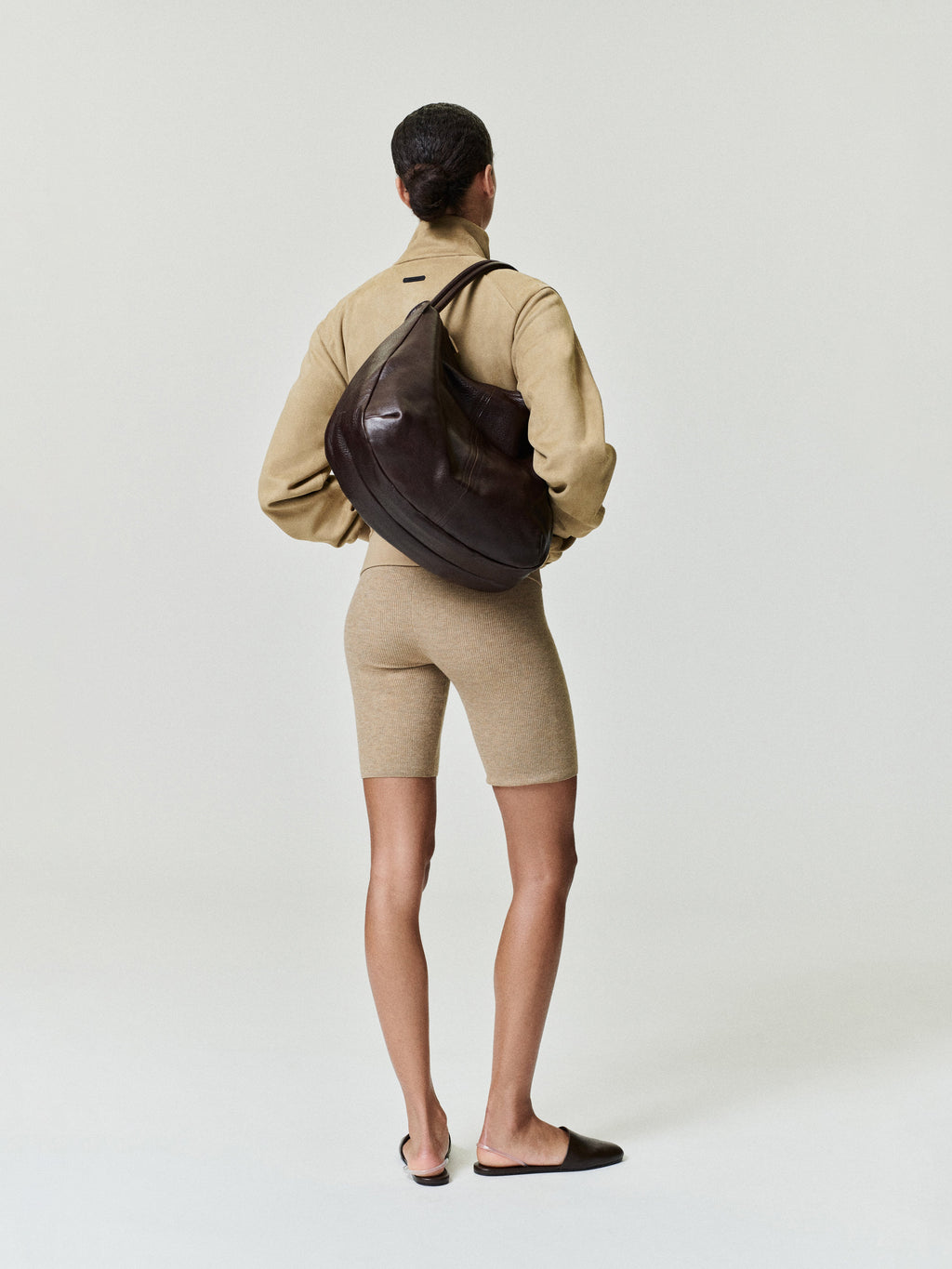Womens Rib Knit Bike Short