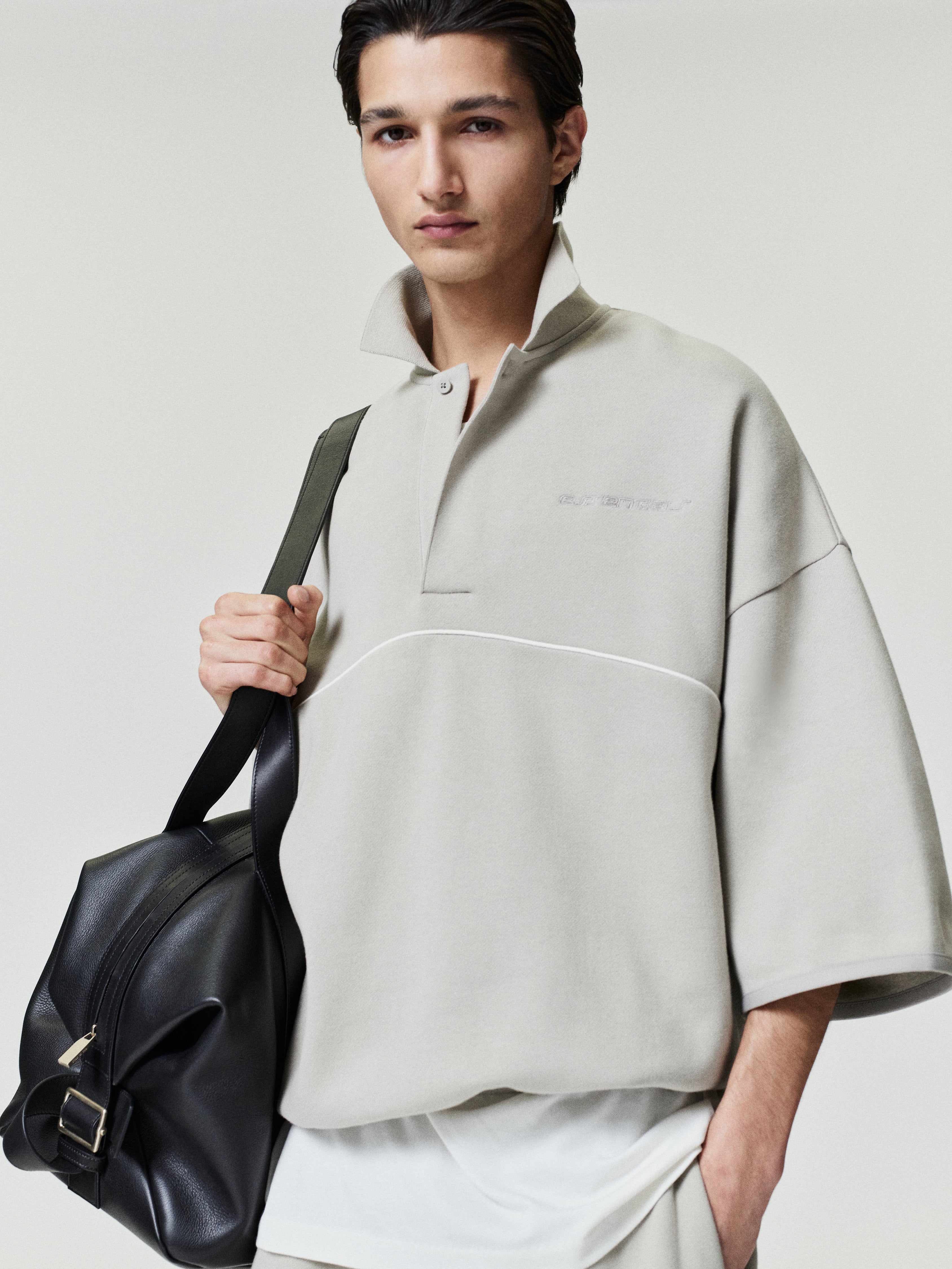 Active Trace 3/4 Sleeve Modern Polo Sweatshirt